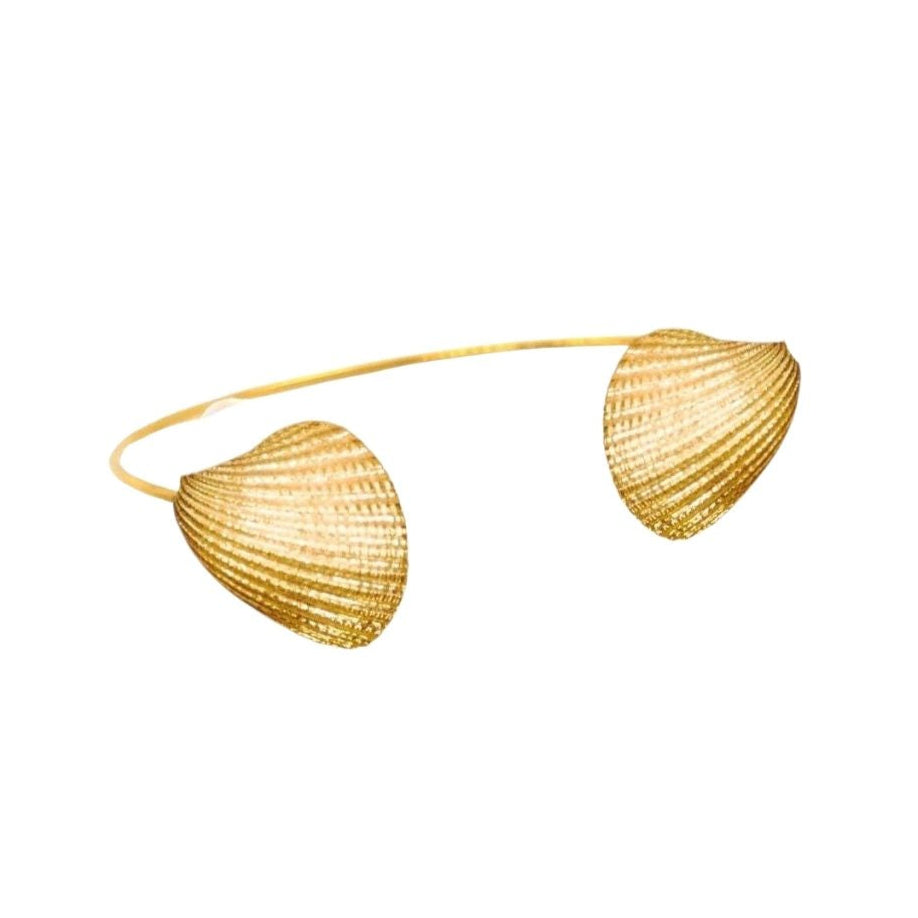 LINYA JEWELLERY - Gold Seashell Cuff Bracelet, buy at DOORS NYC