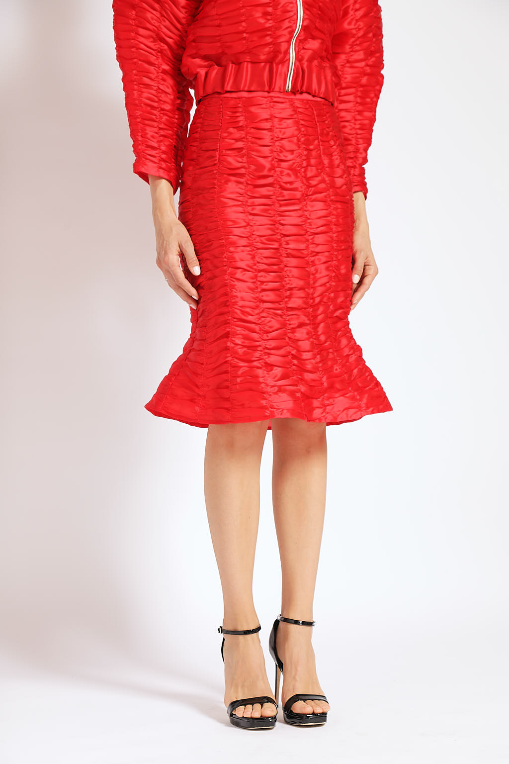 OTKUTYR -Red Poppy Skirt, buy at DOORS NYC