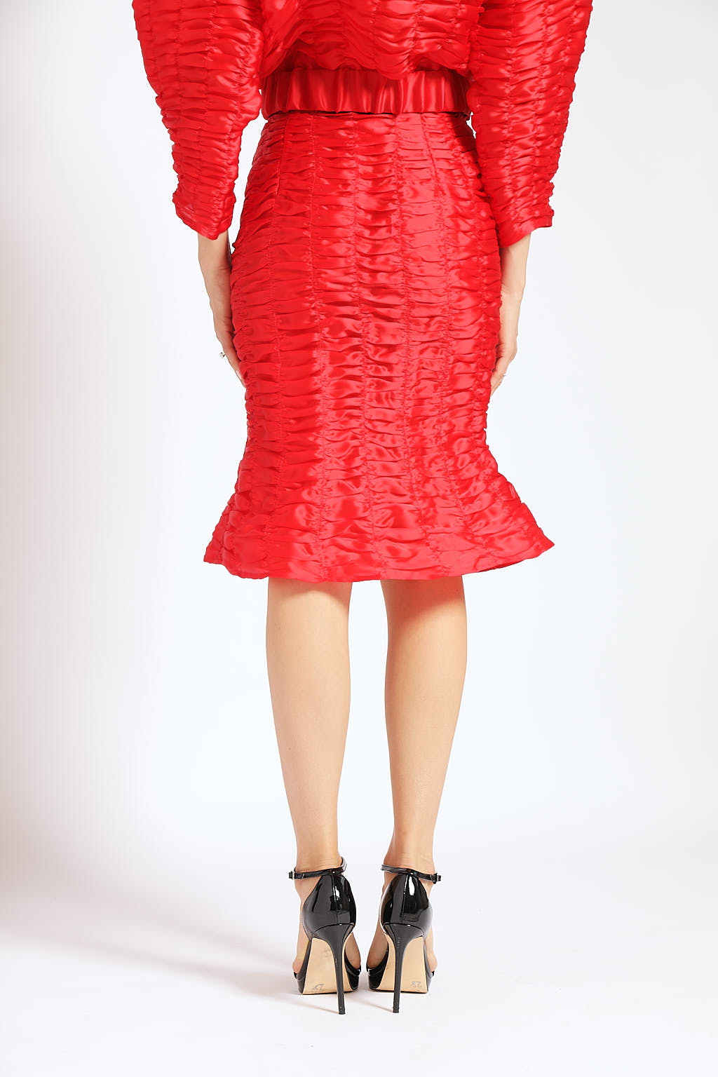 OTKUTYR -Red Poppy Skirt, buy at DOORS NYC