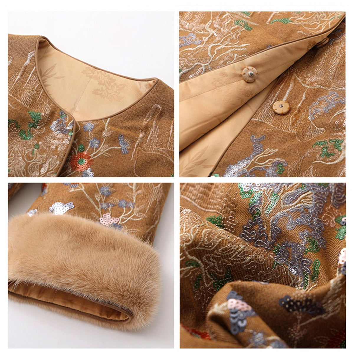 Embroidered White Cardigan Jacket with Stylish Stitching