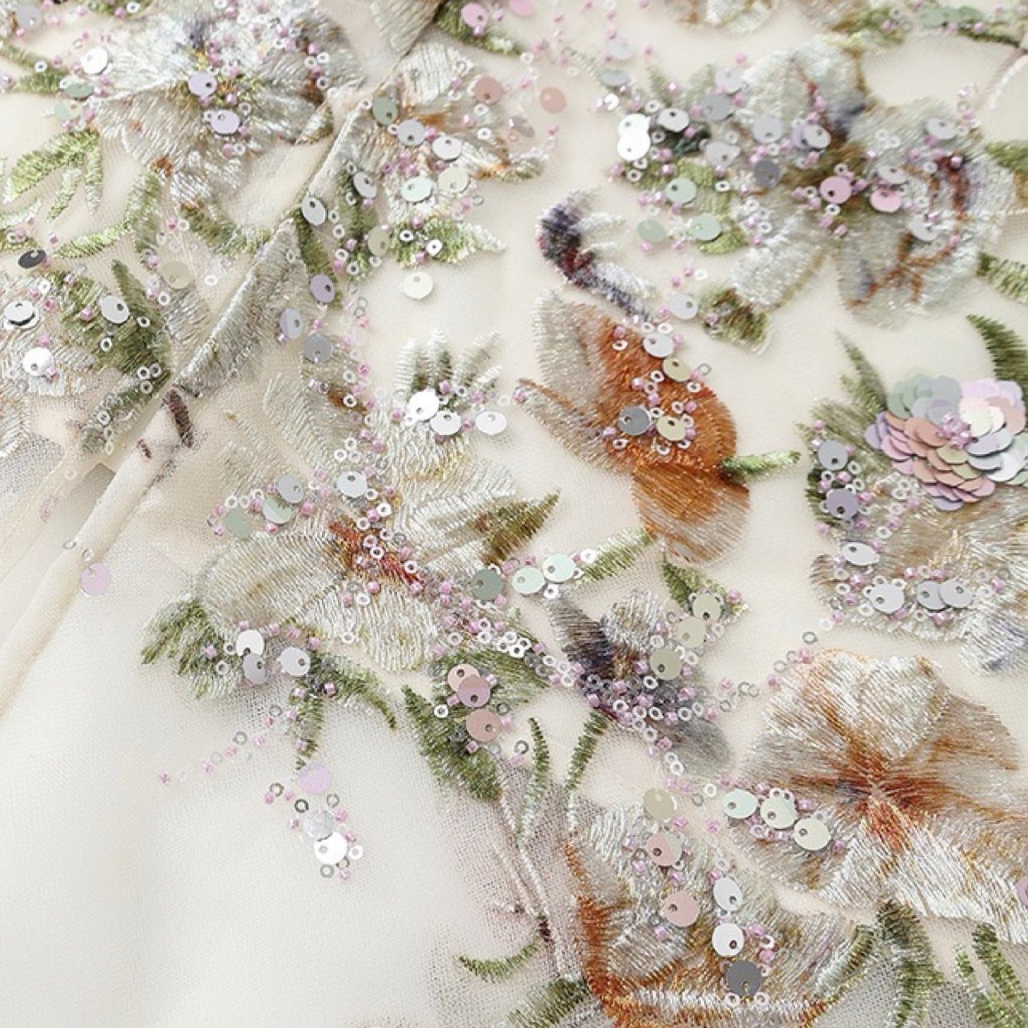 WJY STUDIO - White Floral Embroidered Skirt, buy at DOORS NYC