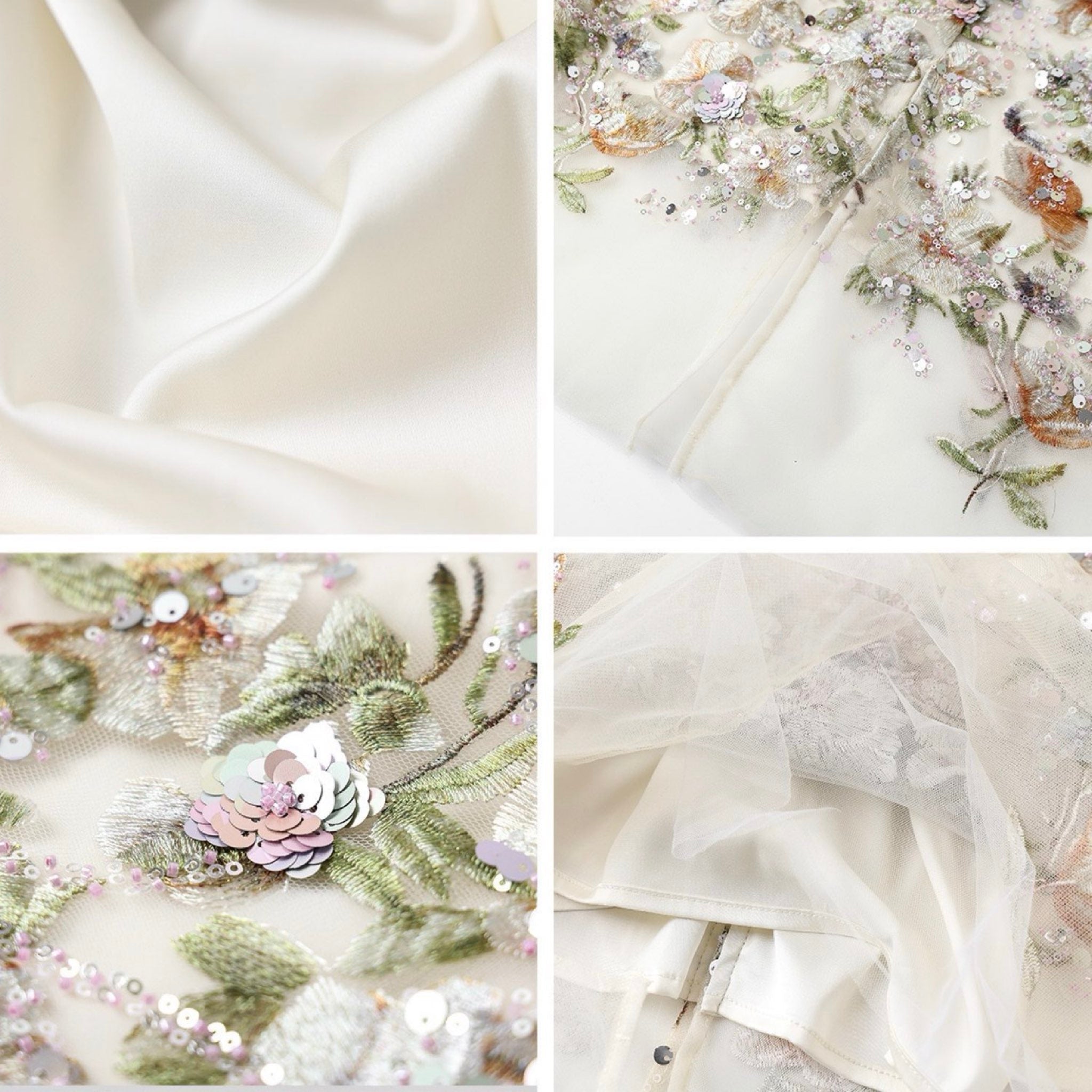 WJY STUDIO - White Floral Embroidered Skirt, buy at DOORS NYC