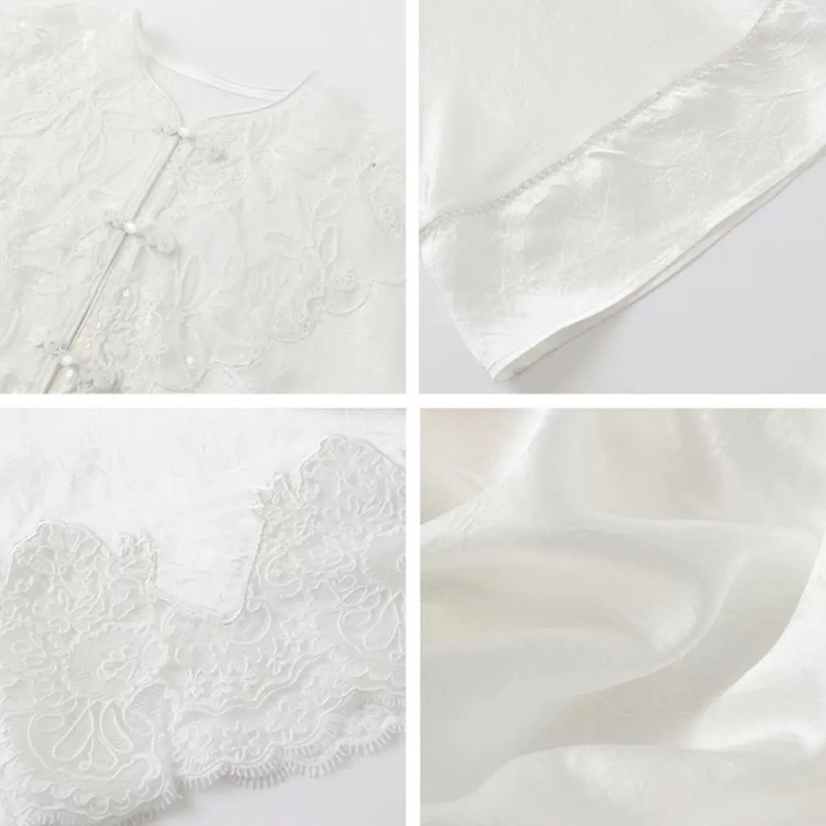 Luxury Embroidered Lace Oversize Top and Skirt Suit