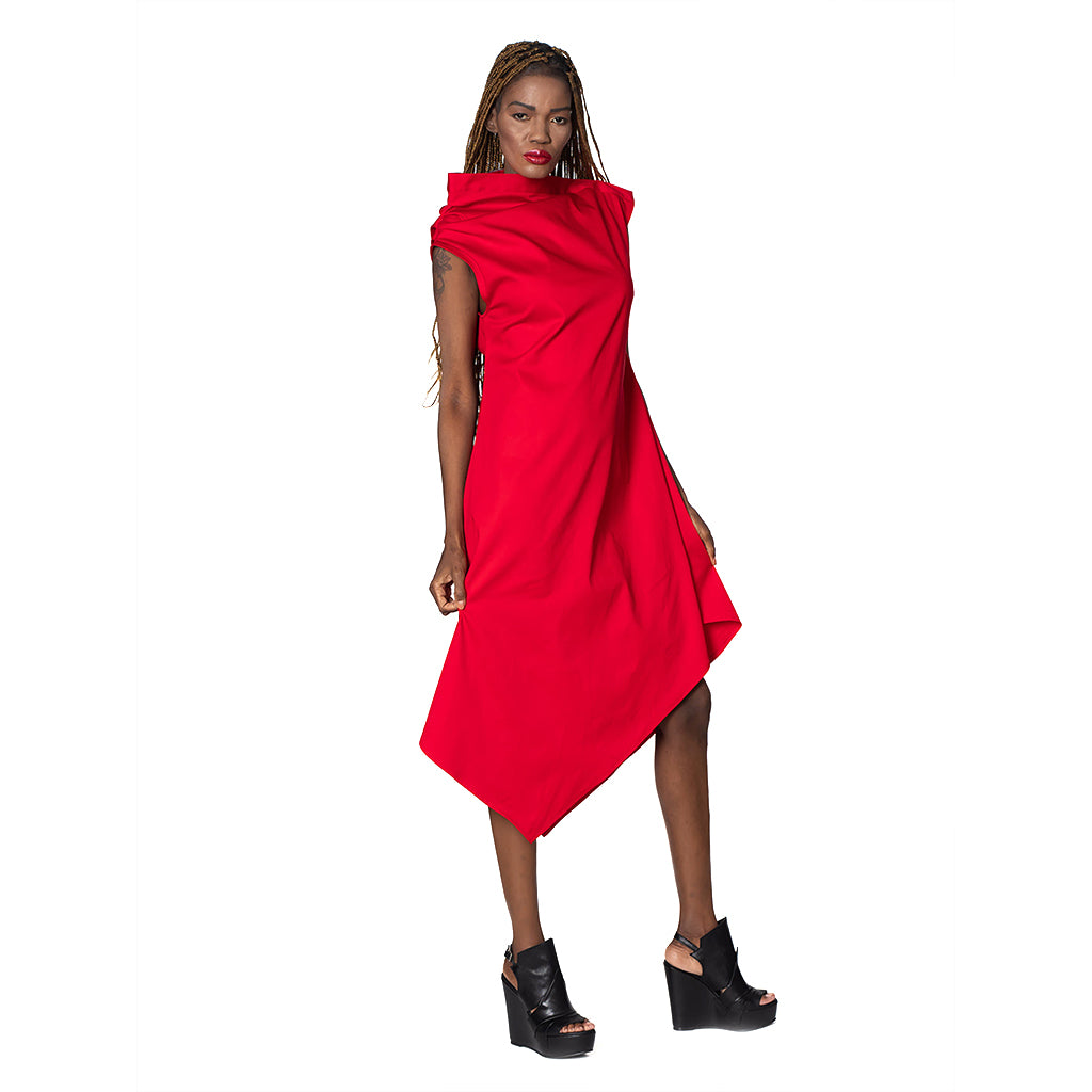 METAMORPHOZA -  Cotton Assymetric Dress PR Sample | DOORS NYC PR showroom