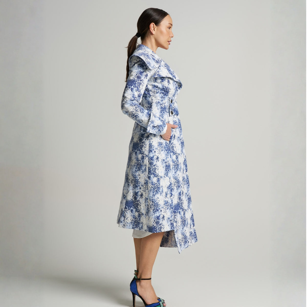 LIZ SKORSIS - Eliza Tailored Jacket – Blue, PR Sample at DOORS NYC PR showroom