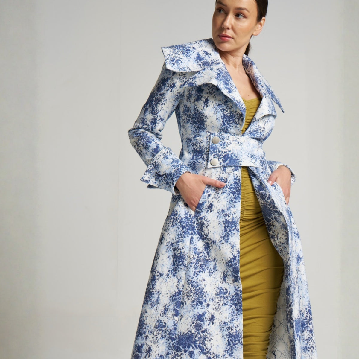 LIZ SKORSIS - Eliza Tailored Jacket – Blue, PR Sample at DOORS NYC PR showroom
