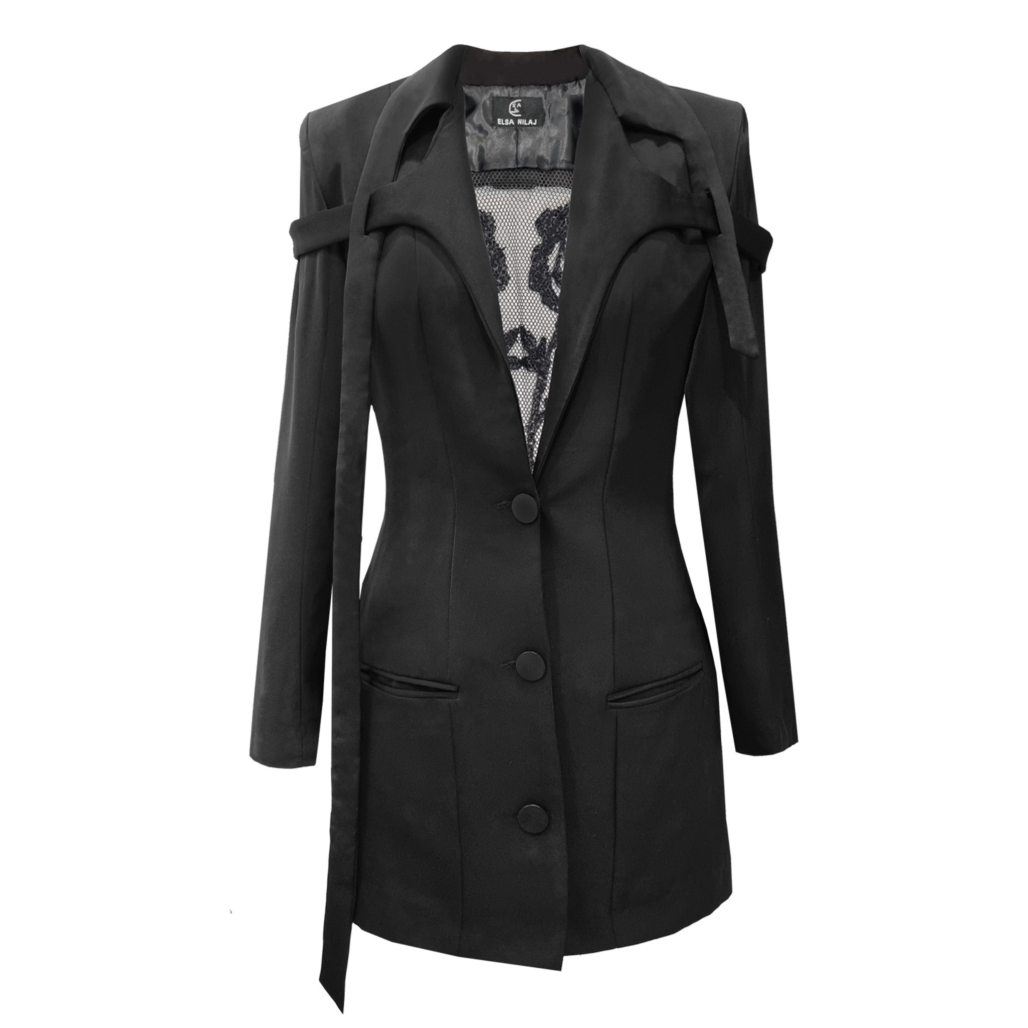 Elsa NILAJ - Embroidered Jacket Dress | at Doors NYC S