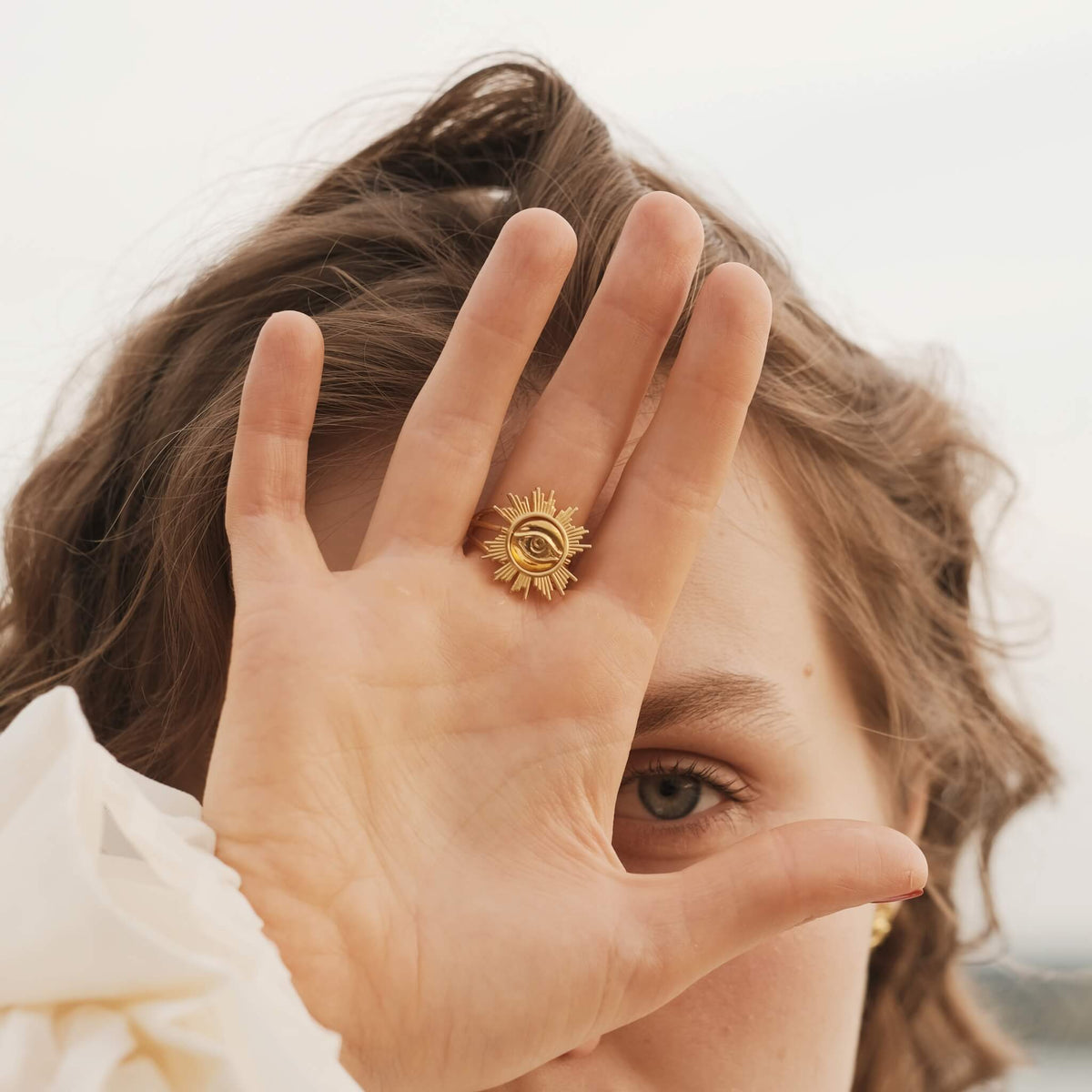 Eye Flip Ring | Gold