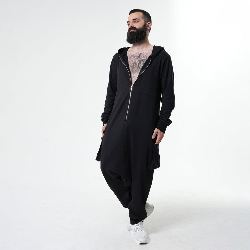 METAMORPHOZA - Mens Hooded Jumpsuit, PR Sample at DOORS NYC PR showroom