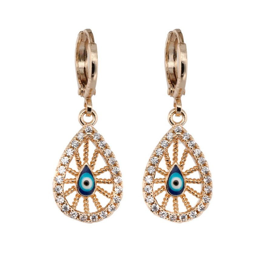 EBRU JEWELRY - Filigree Evil Eye Earrings, buy at DOORS NYC