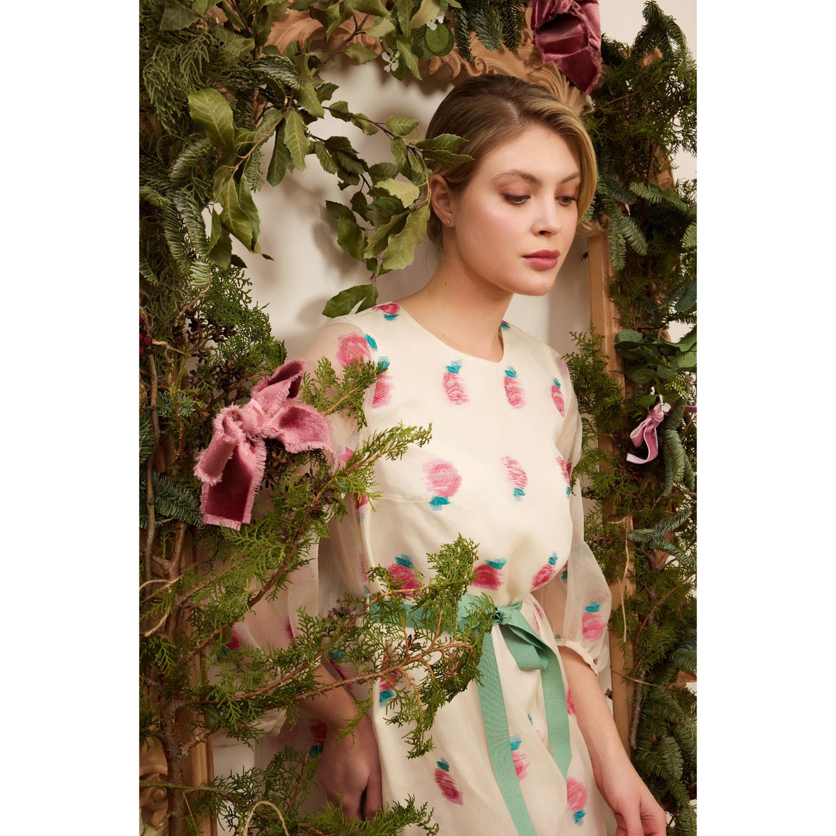 Fleur Rosé Mini Dress