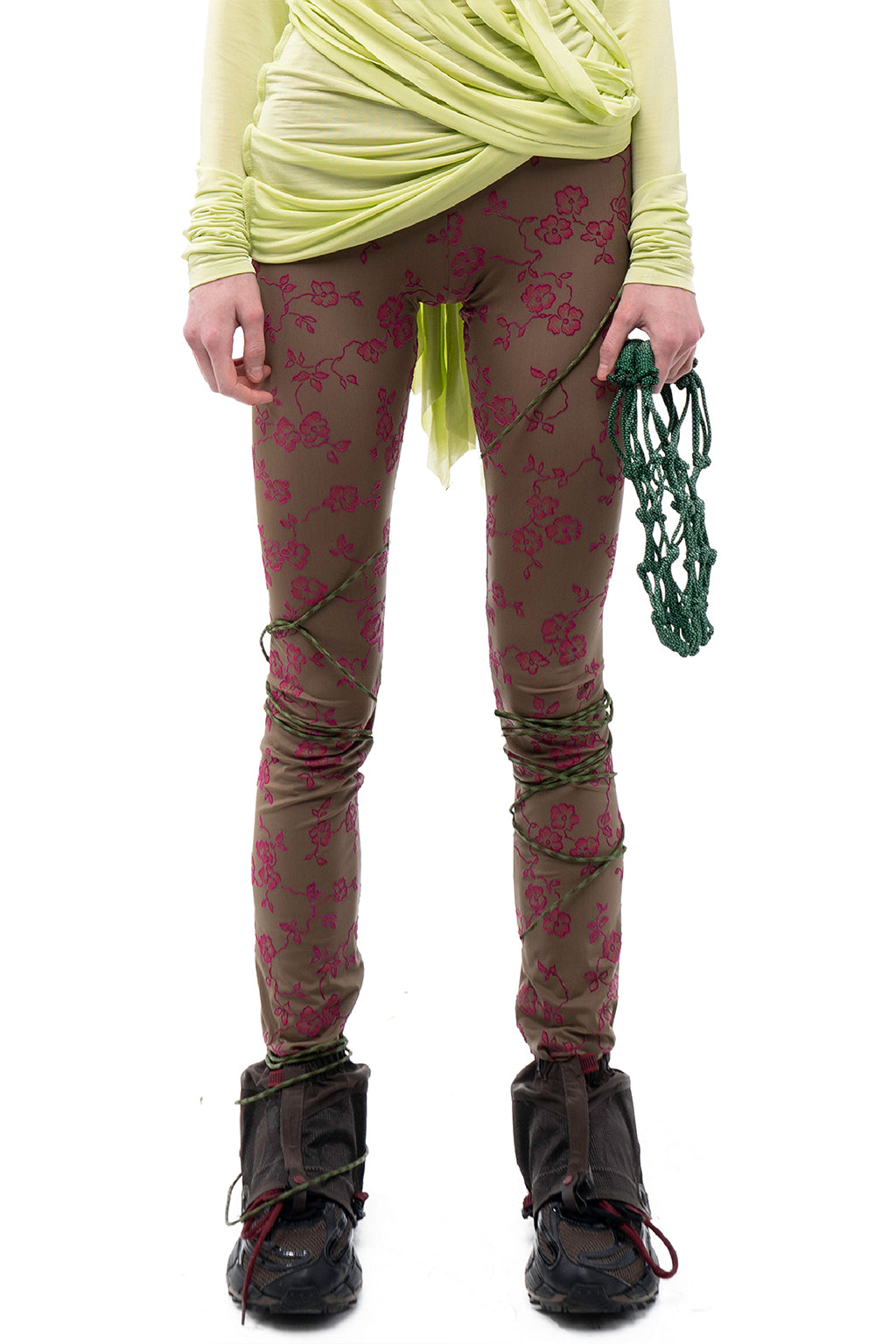 MASHAT - Floral Khaki Leggings, buy at doors. nyc