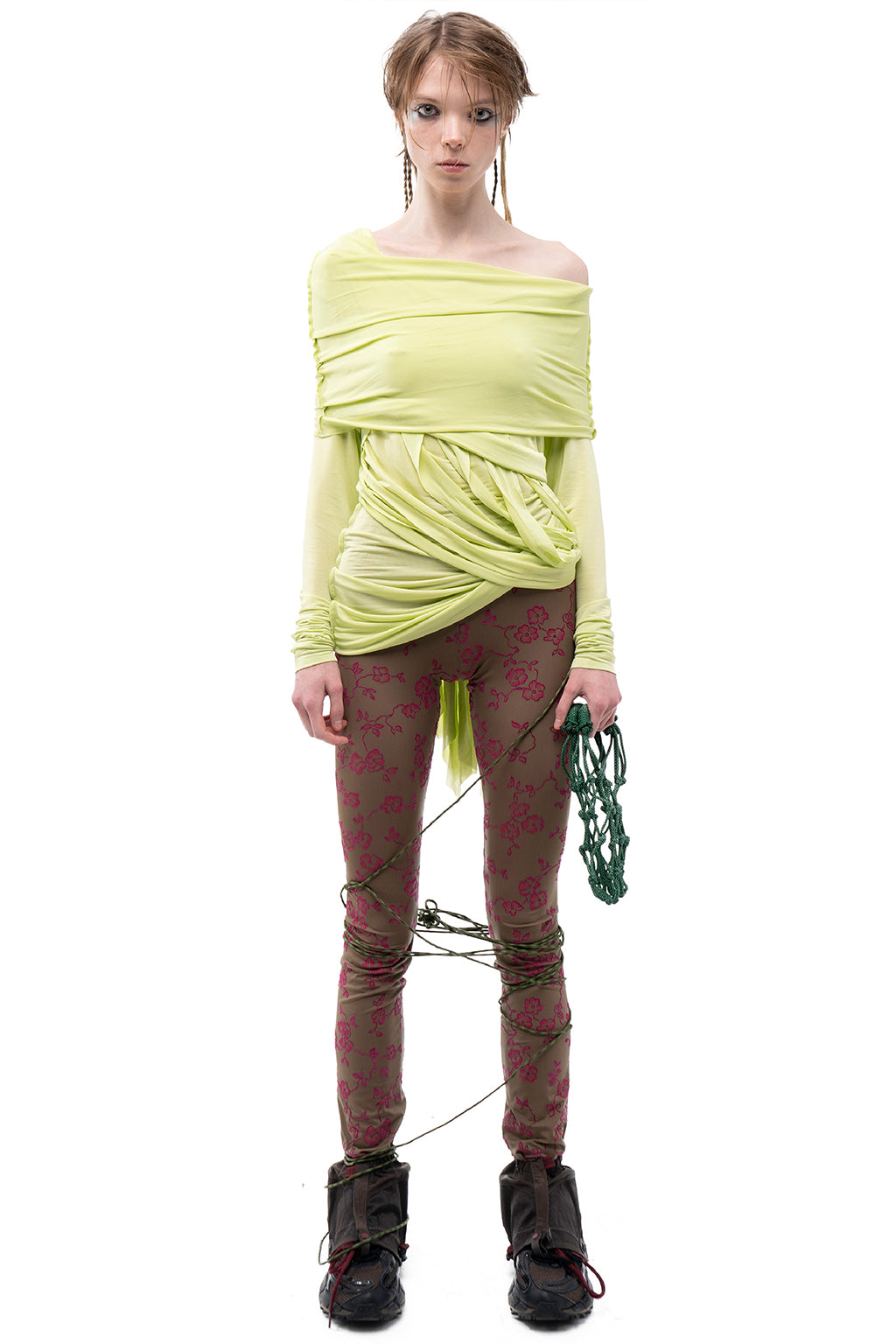 MASHAT - Floral Khaki Leggings, buy at doors. nyc