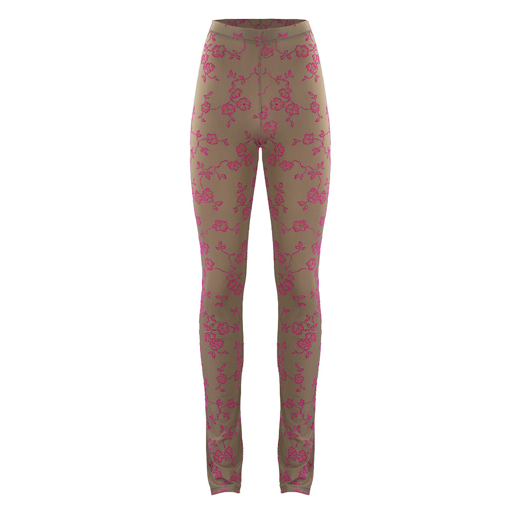 MASHAT - Floral Khaki Leggings, buy at doors. nyc