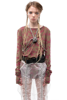 MASHAT - Floral Khaki Longsleeve, buy at doors. nyc