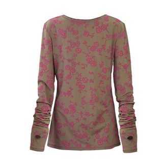 MASHAT - Floral Khaki Longsleeve, buy at doors. nyc