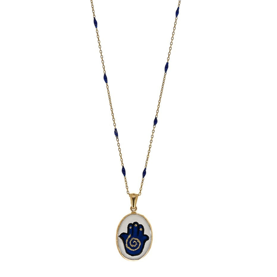 EBRU JEWELRY - Fortune Hamsa Necklace, buy at DOORS NYC