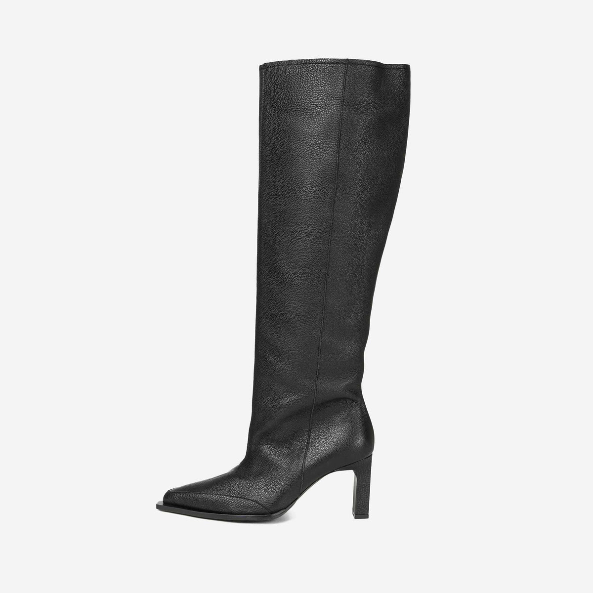Olia Knee High Long Boots  | Black
