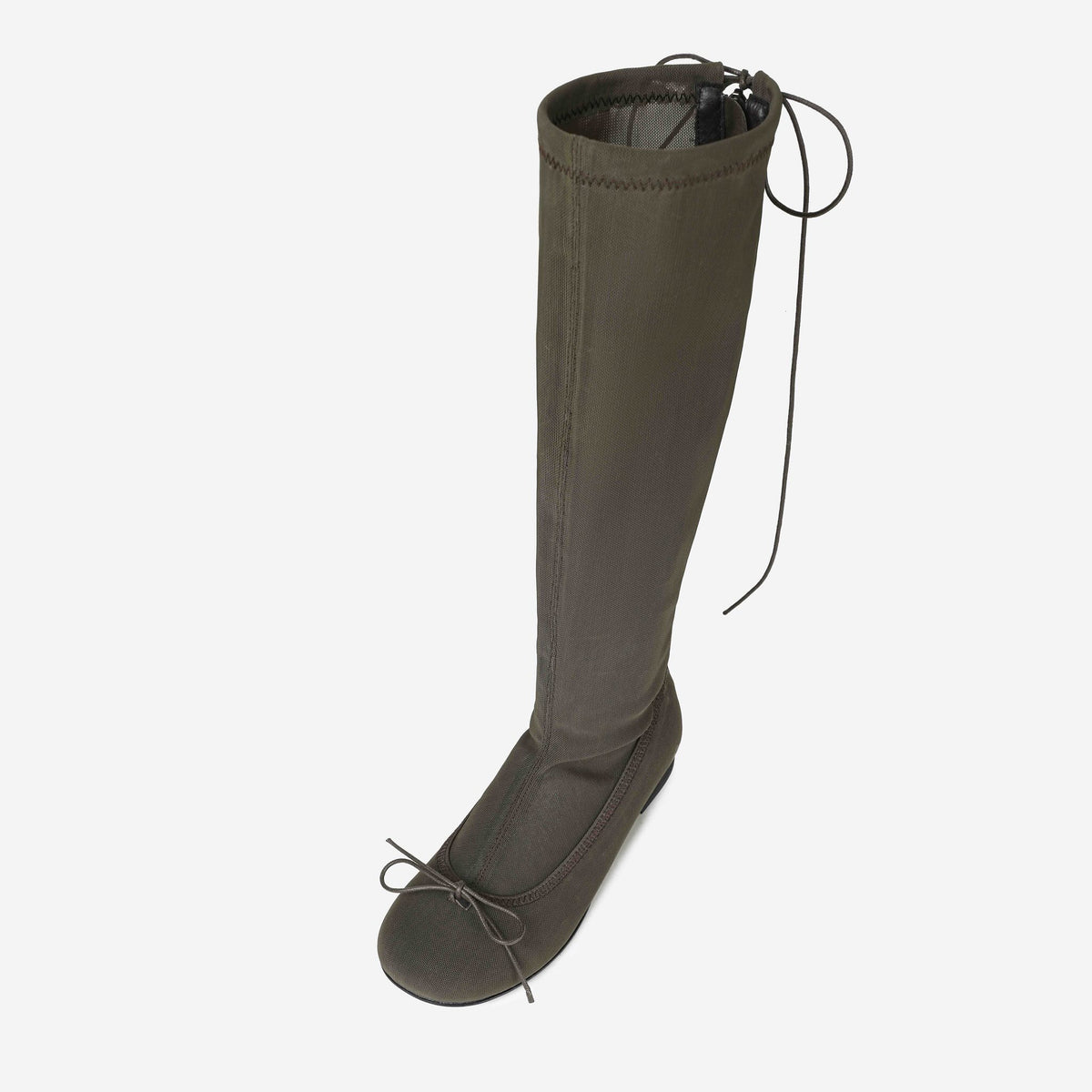 Nia Sheer Mesh Boots  |  Brown