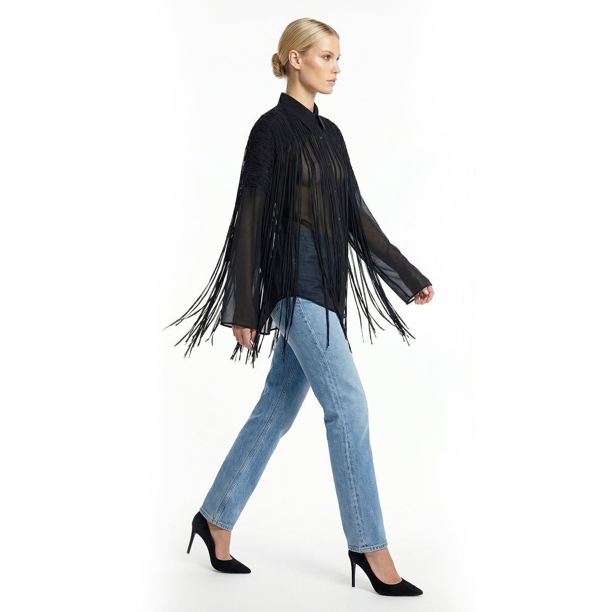 Fringe Black Shirt