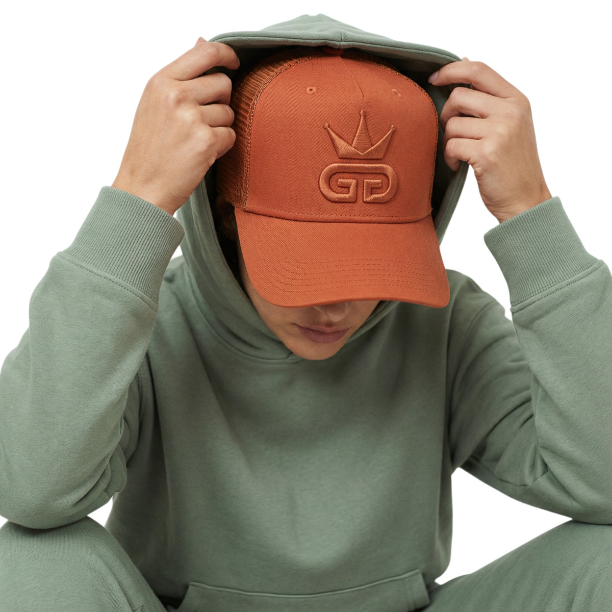 Burnt Orange Mesh Hat