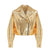 Gold Biker Jacket