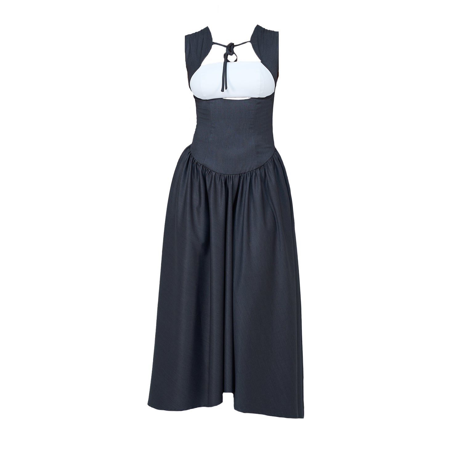 28NATELIER - Grey Corset Dress, buy at DOORS NYC