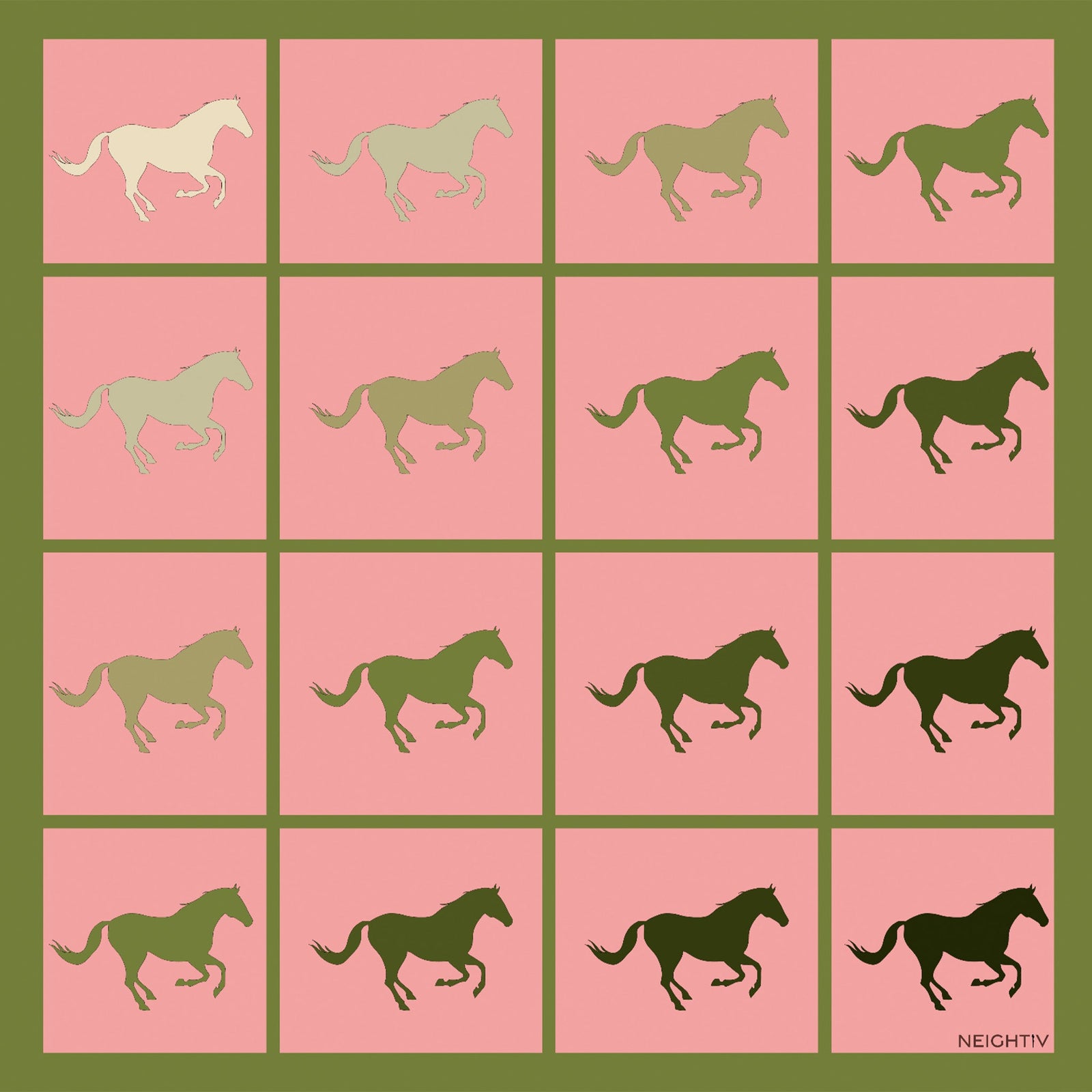 NEIGHTIV - Galloping Hoofbeats Large Scarf, buy at DOORS NYC