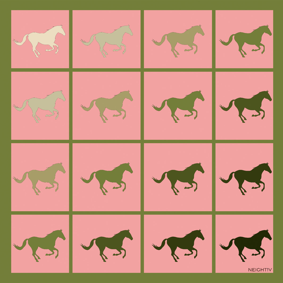 Galloping Hoofbeats Small Scarf | PR Sample