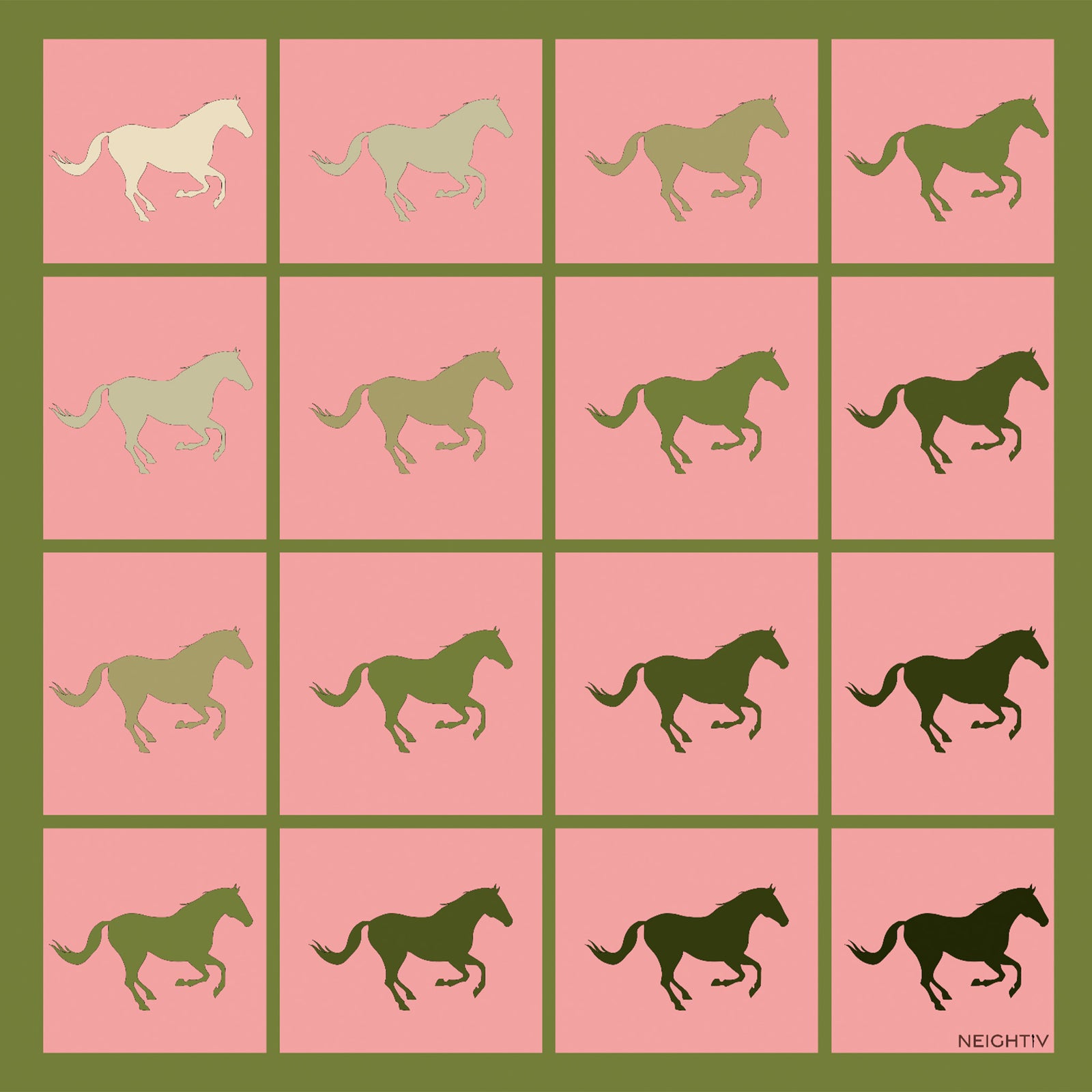 Galloping Hoofbeats Small Scarf | PR Sample