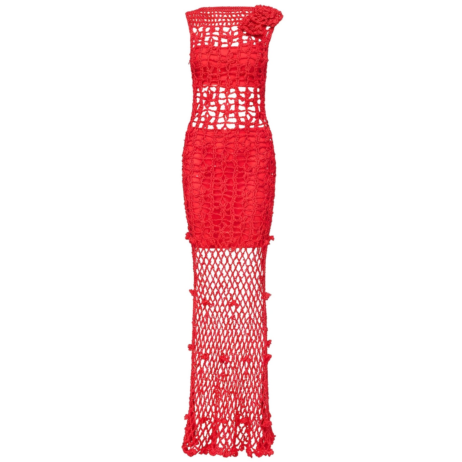 Cherry Handmade Maxi Crochet Dress