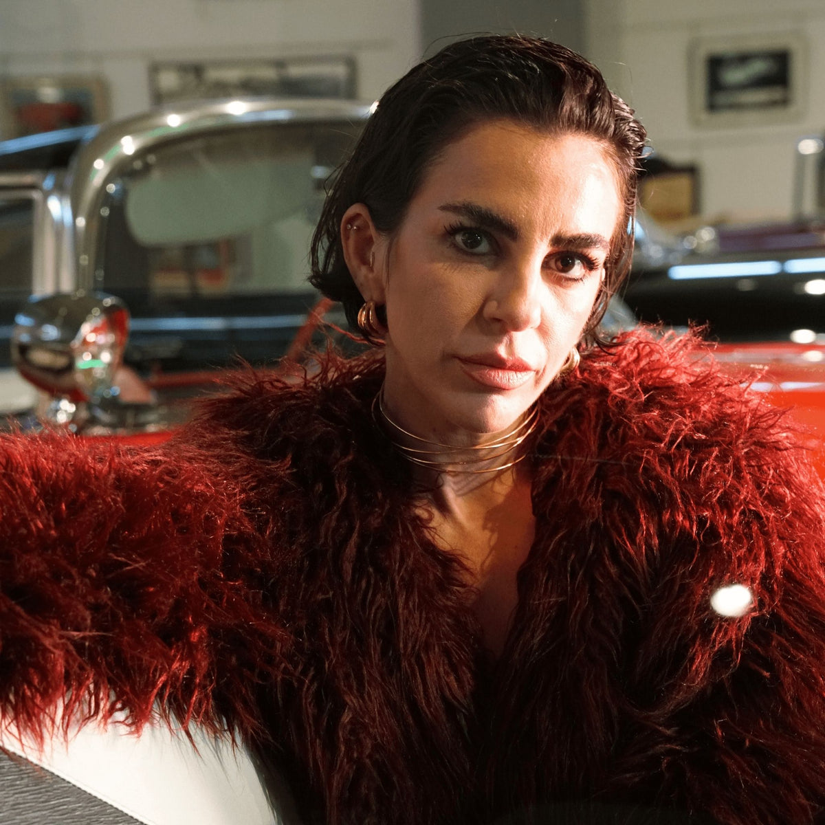 LINYA JEWELRY - Geometric Choker | Gold, buy at DOORS NYC