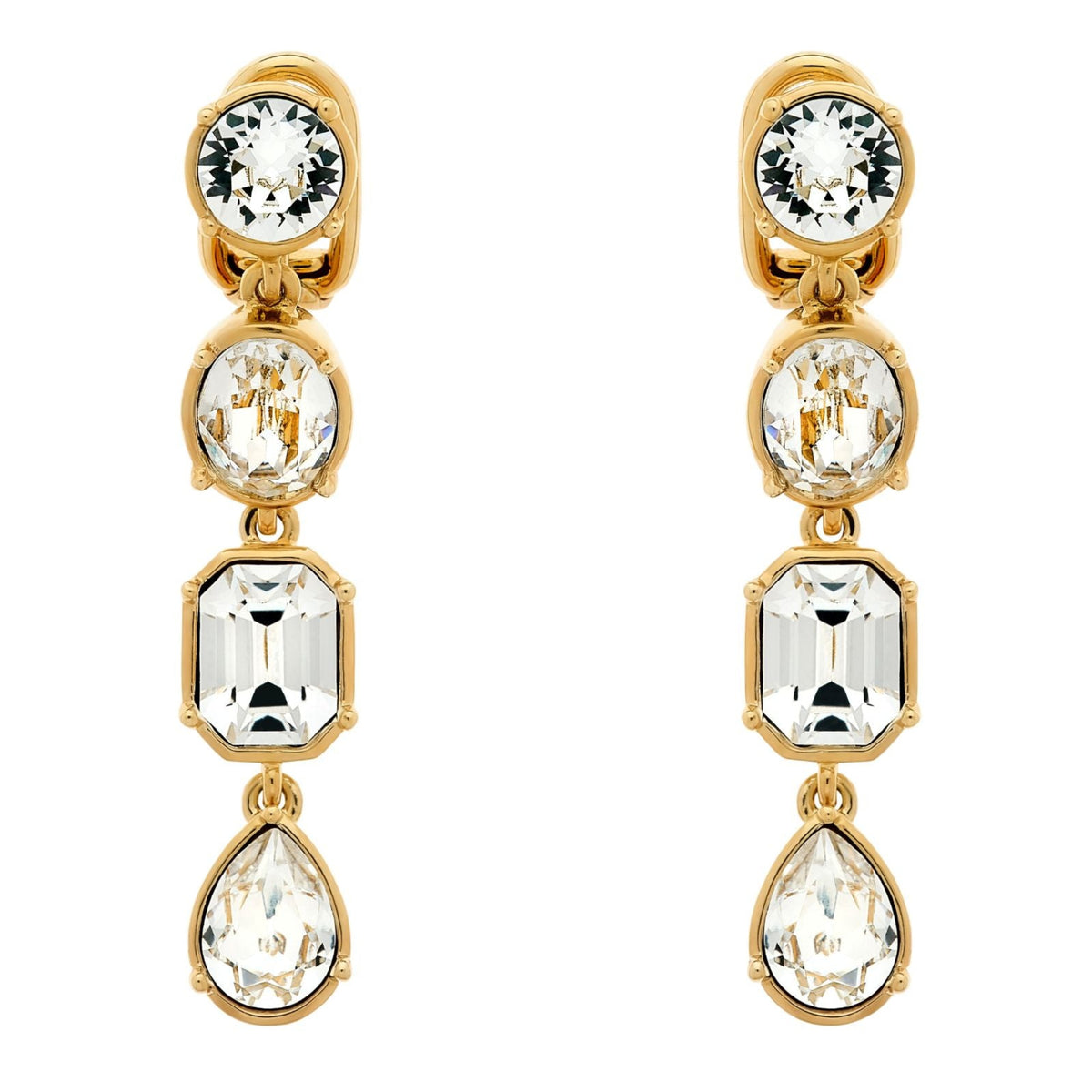 Gold Crystal Earrings