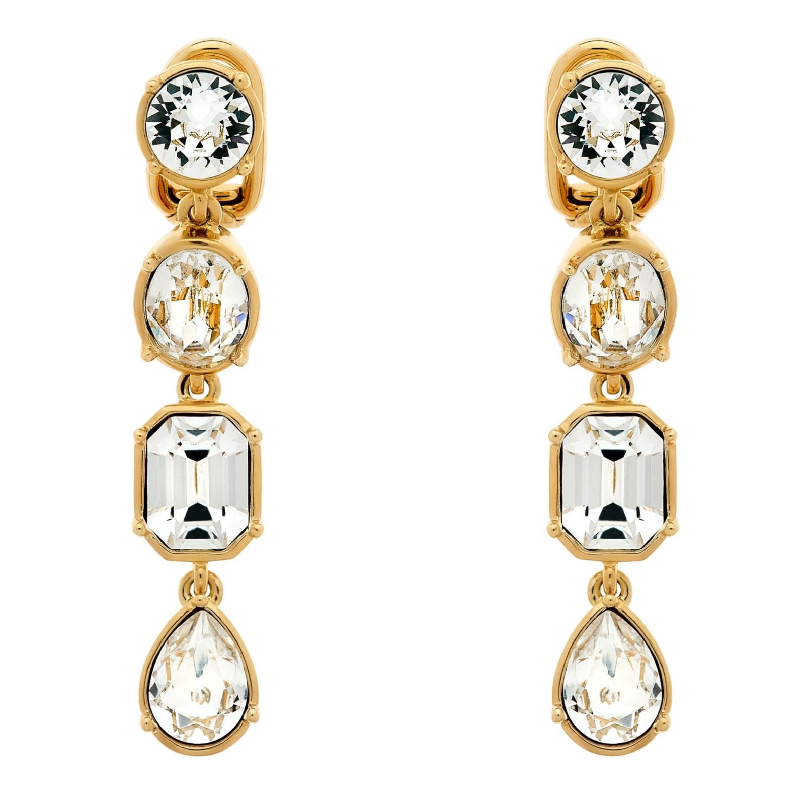 Gold Crystal Earrings