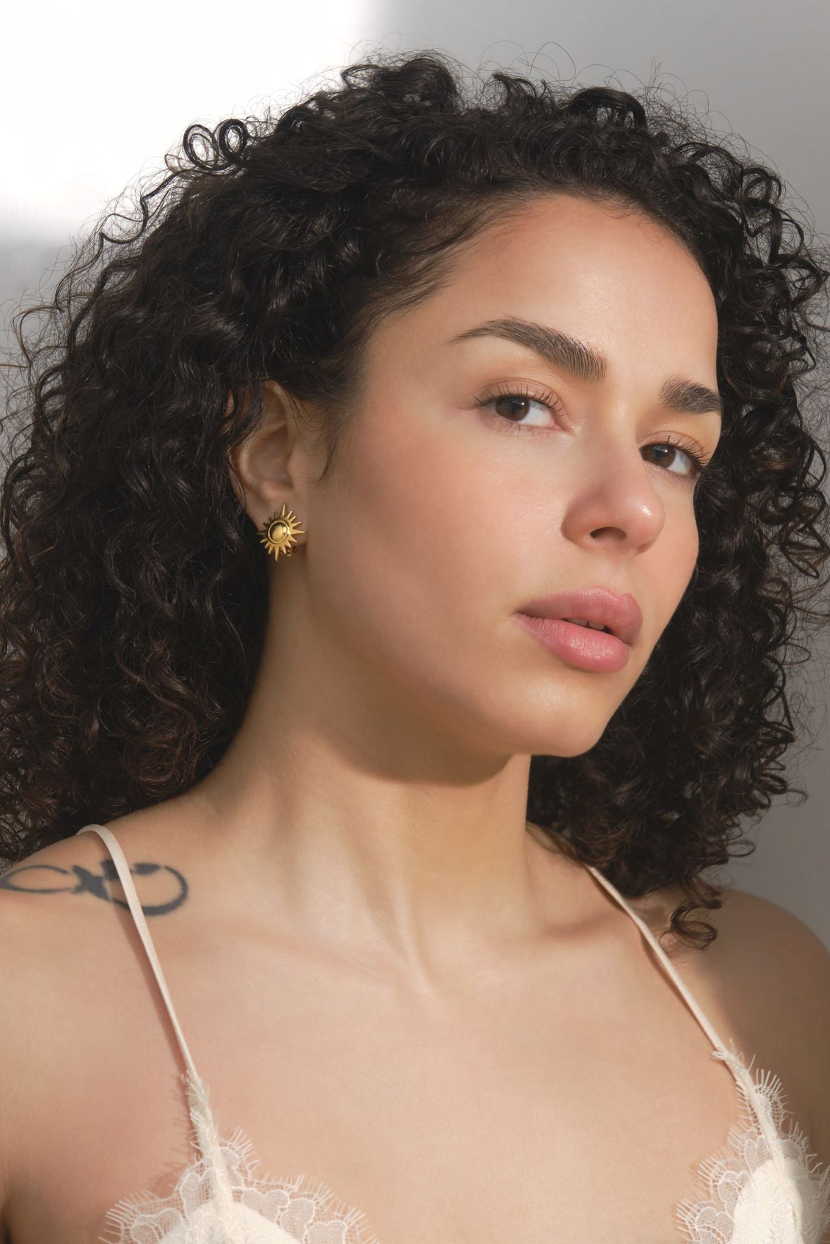 Gold Sun Earrings