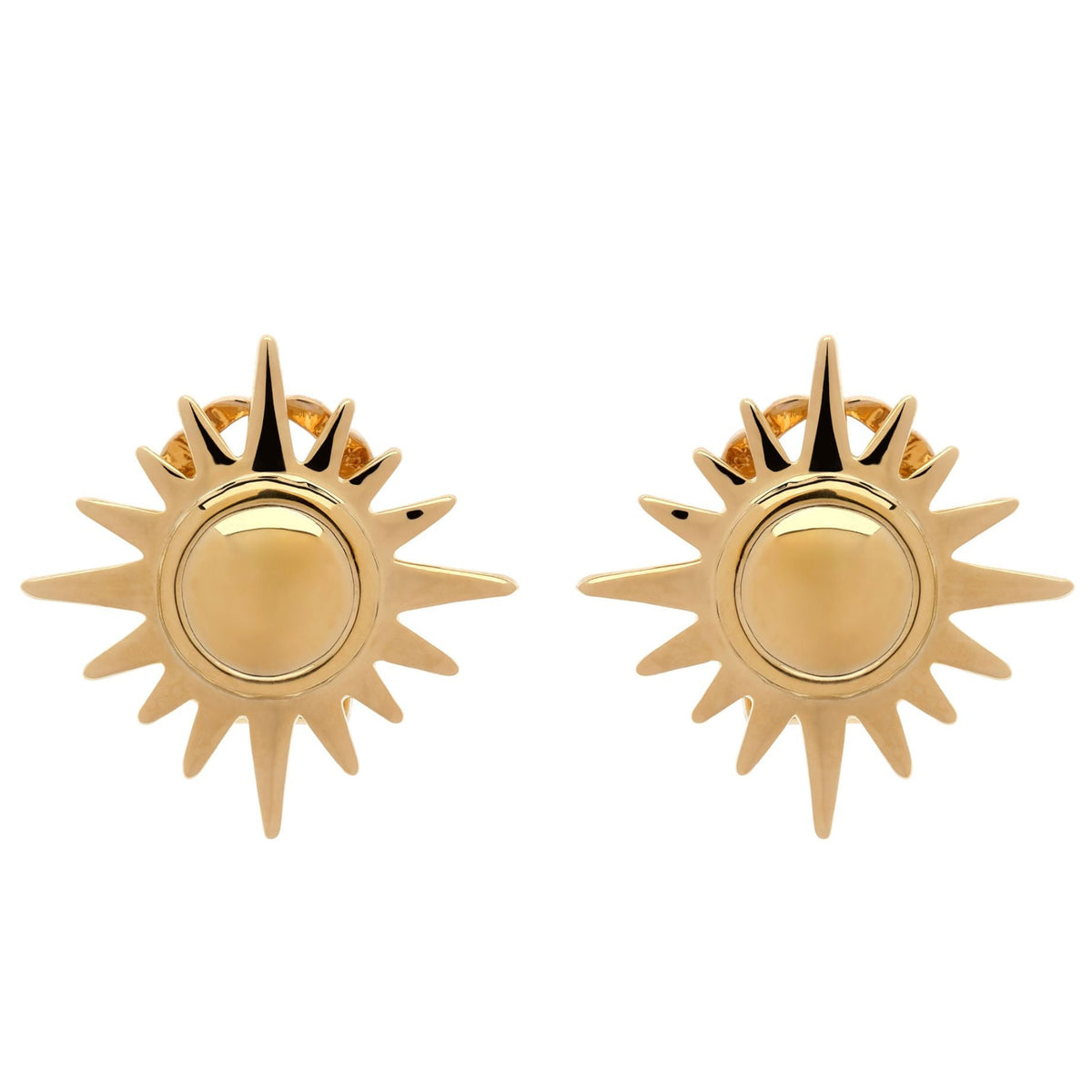 Gold Sun Earrings