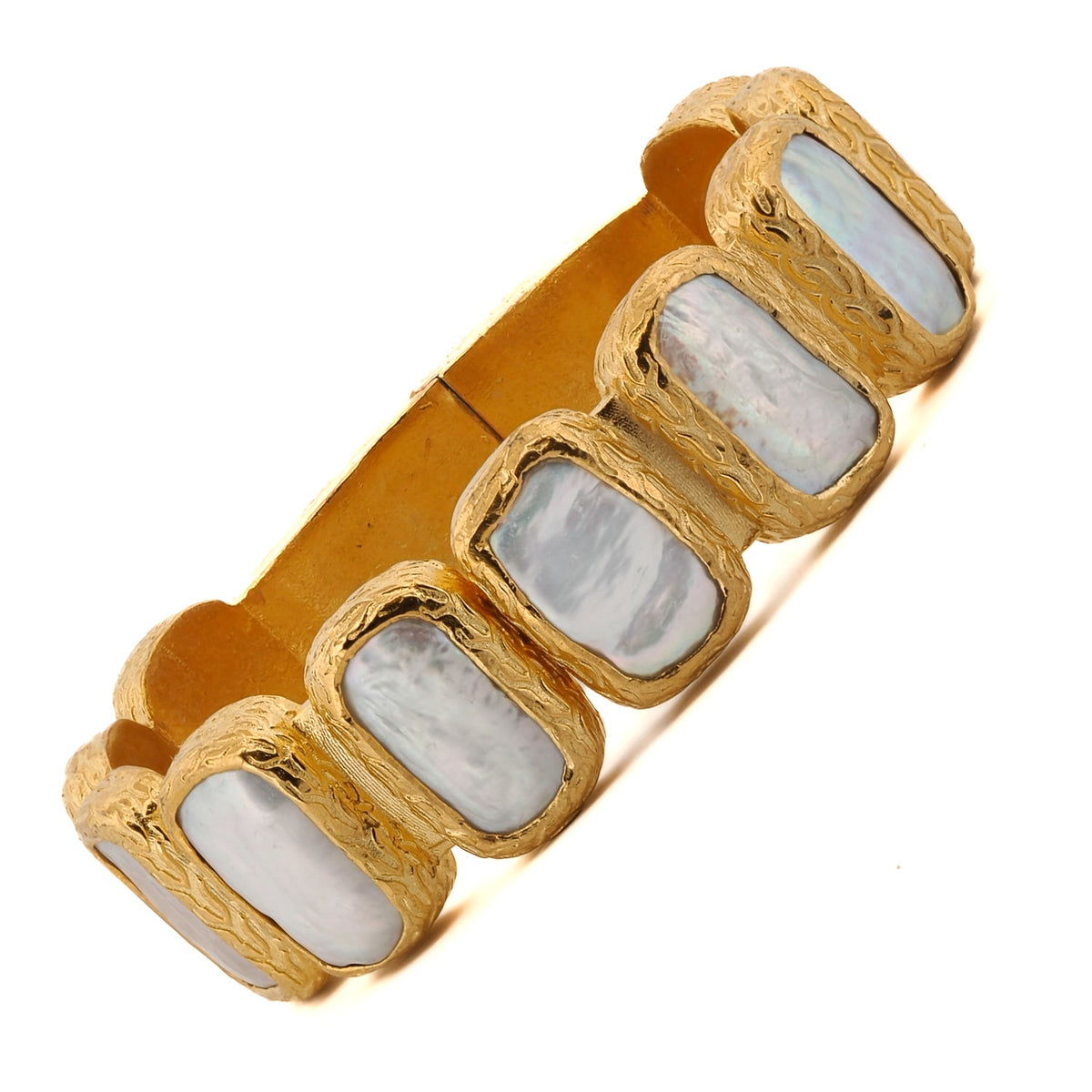 Modern Elegant Brass Cuff Bracelet