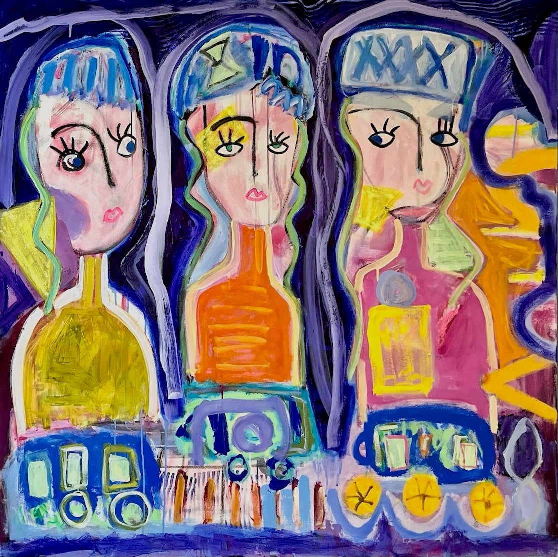 ALEEA JACQUES - Gossip Girls  | Painting, buy at DOORS NYC