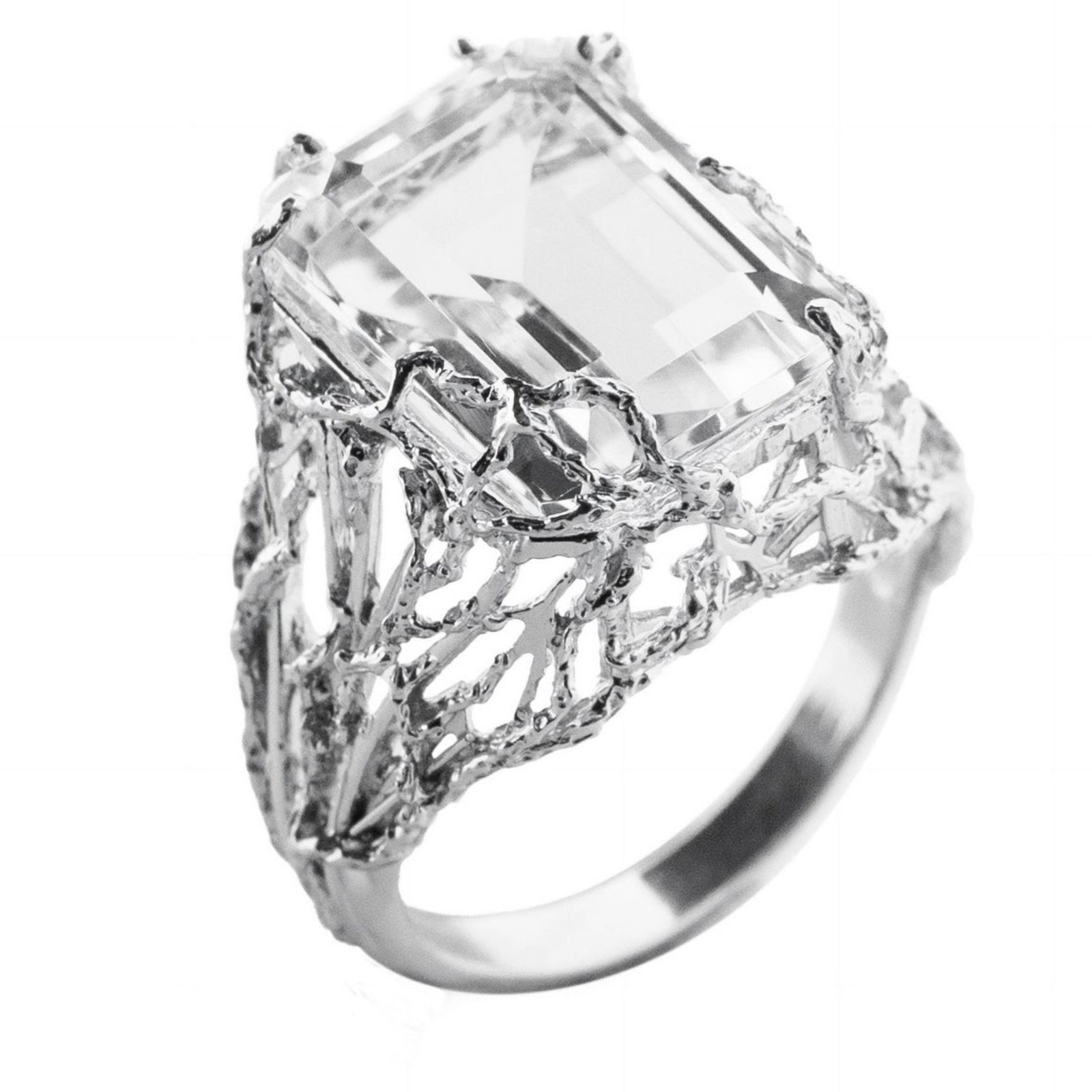 Greatness Gone Sparkle Ring | Clear Quartz
