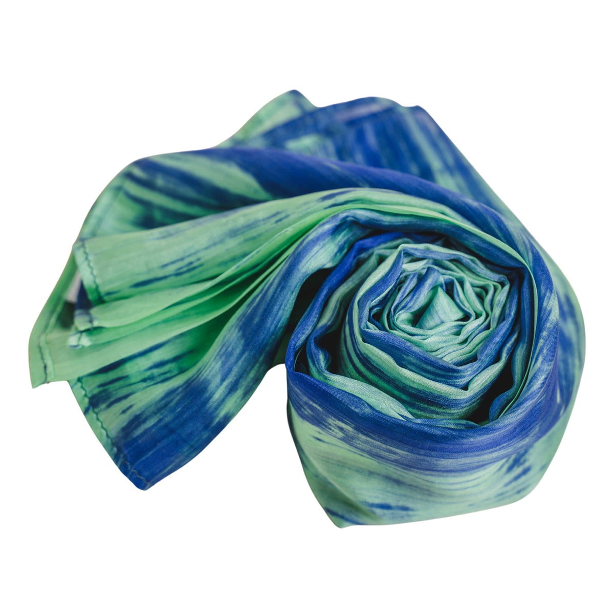 Green Blue Brushstroke Scarf