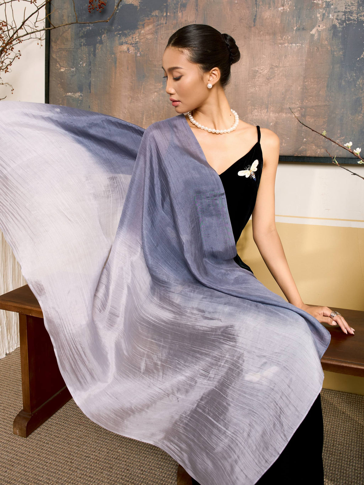 Grey Ombre Scarf