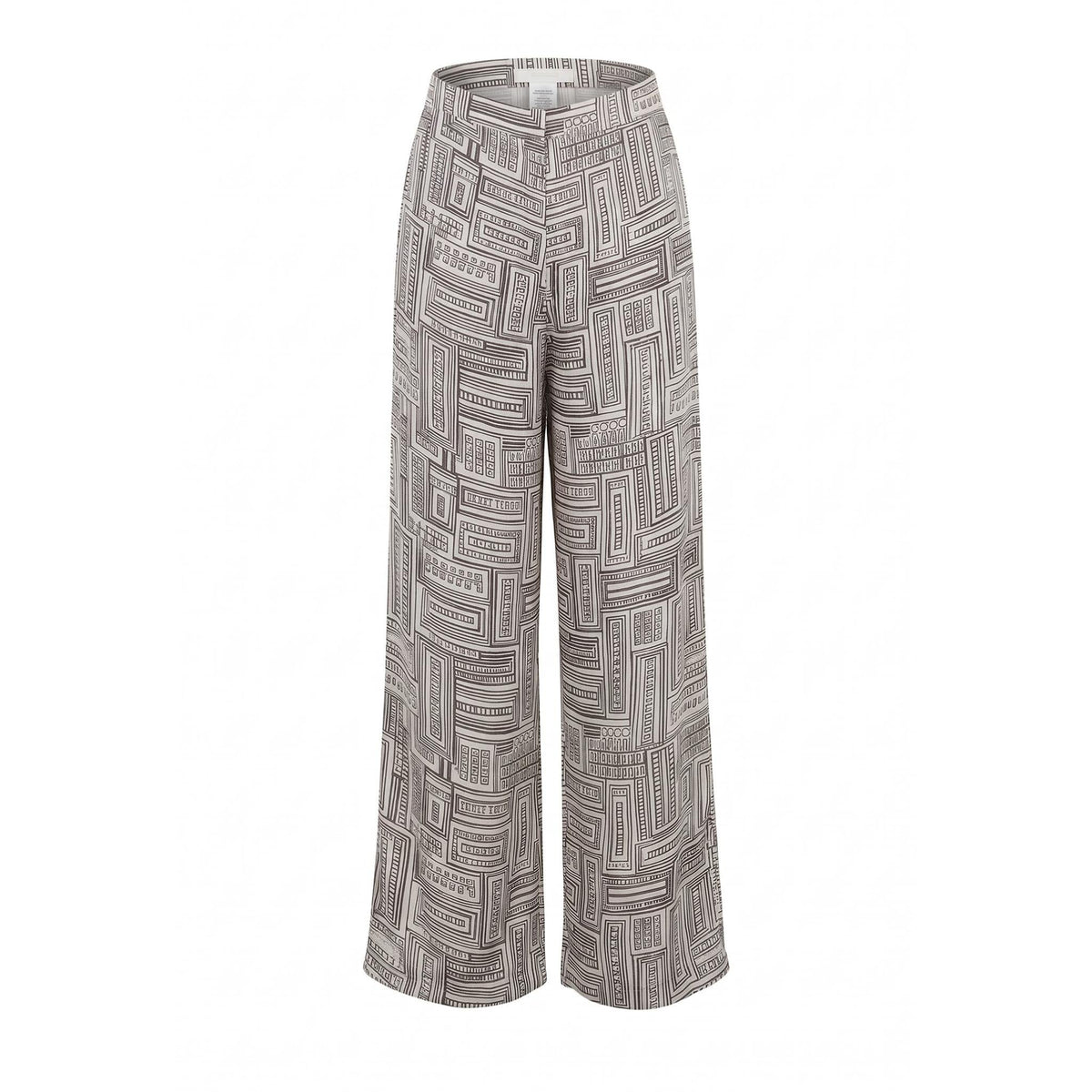 IEVA - Black White Printed Trousers, buy at DOORS NYC