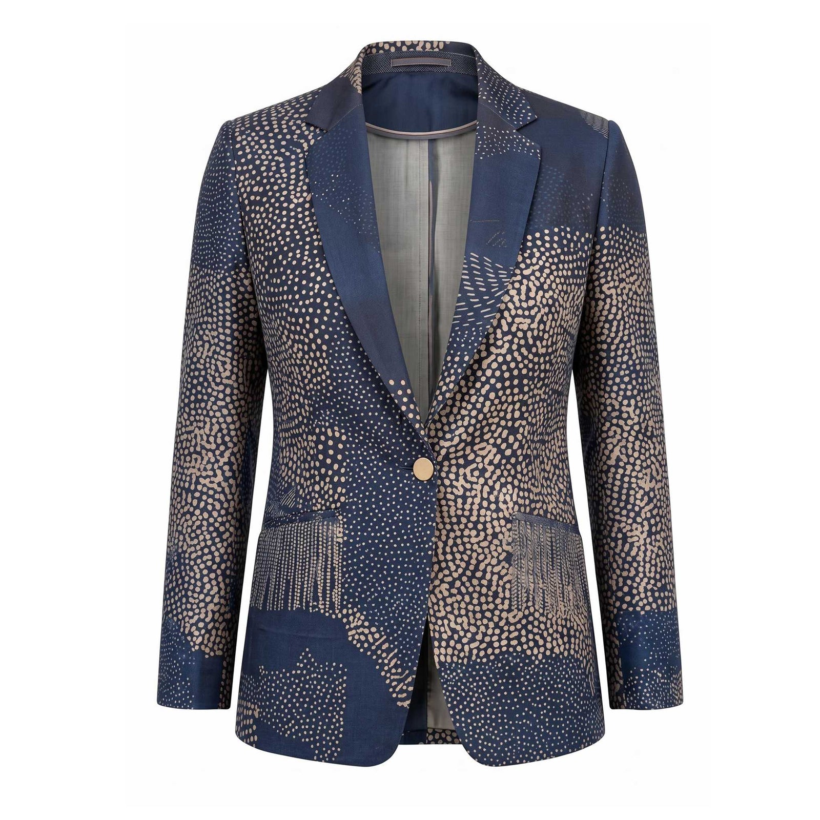 IEVA - Charcoal Grey Rust Embellished Blazer, buy at DOORS NYC