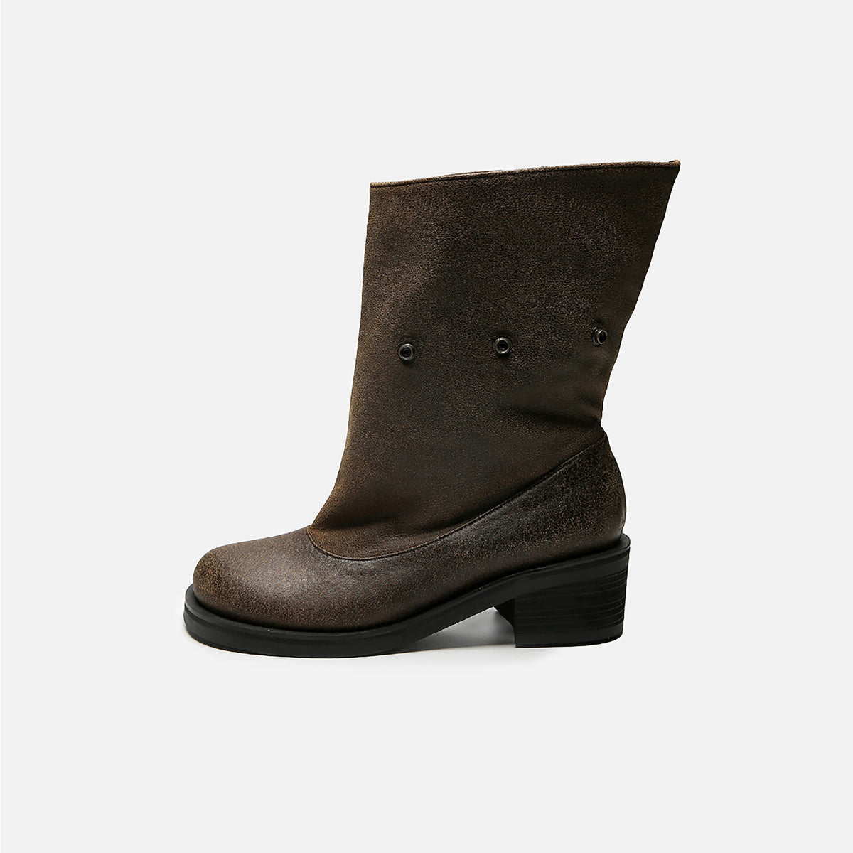 Brown Textured Convertible Multi-
Wear Boots