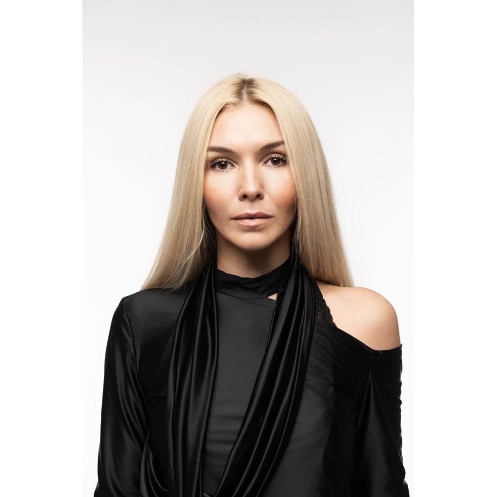 JULIA ALLERT - Draped Shoulder Long-Sleeve Blouse | Black, buy at DOORS NYC