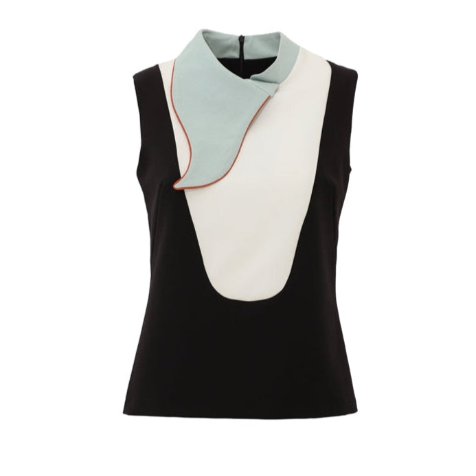 JULIA ALLERT - Sleeveless Top With Unique Collar, buy at DOORS NYC