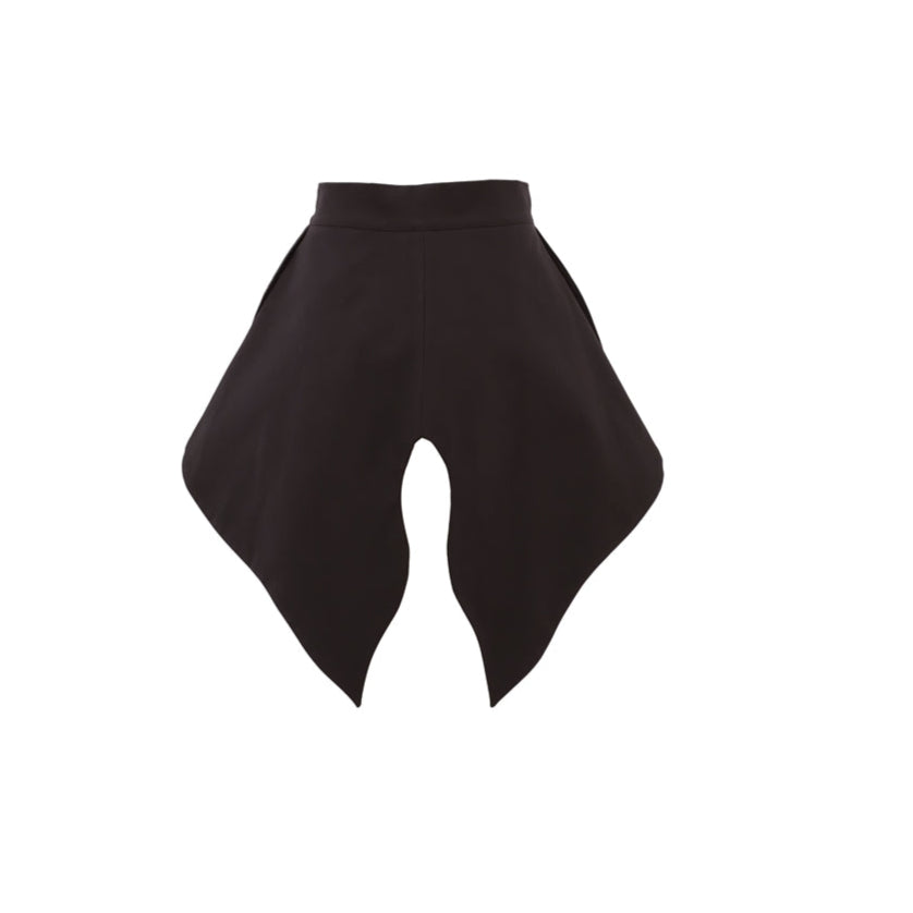 JULIA ALLERT - Peplum Belted Dress | Black buy at doors.nyc