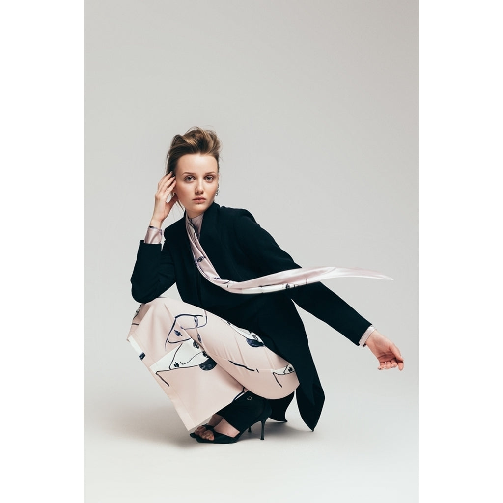 Blazer With Curved Hem | Black