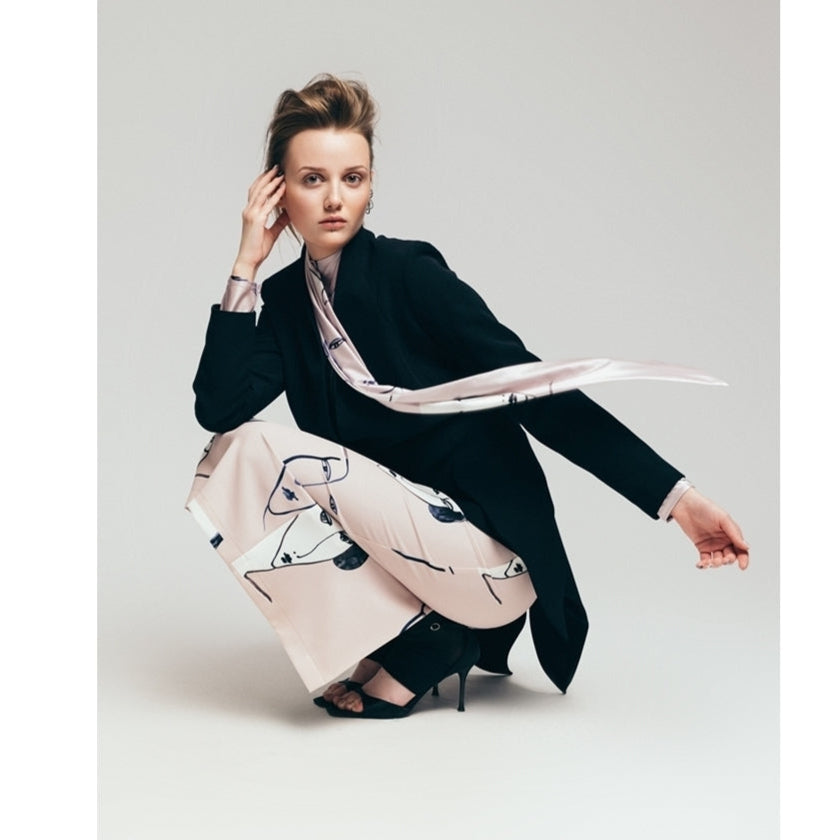 JULIA ALLERT - Blazer With Curved Hem | Black, buy at DOORS NYC