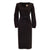 JULIA ALLERT - Fitted Midi Dress With Belt | Black, buy at DOORS NYC
